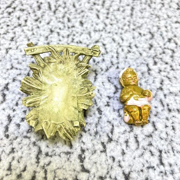 VTG Nativity Paper Mache 9 Figurine Set Baby Jesus Manger Mary Joseph Wise Men - Picture 15 of 16